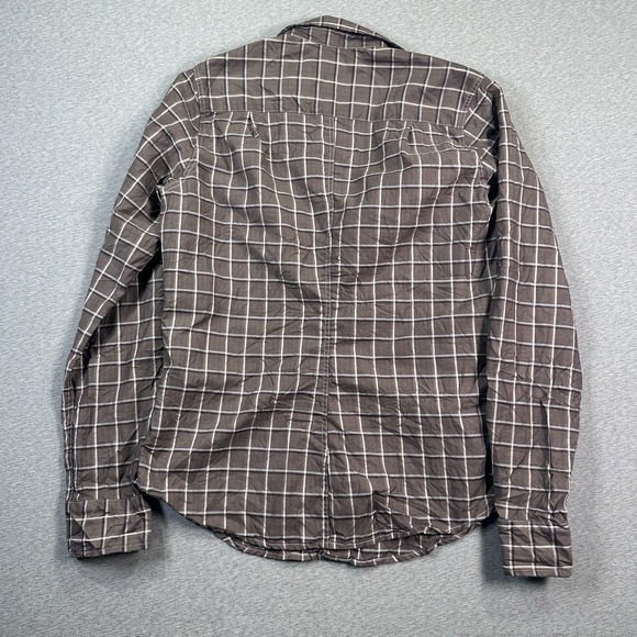 Frank & Eileen Shirt Women's Small Brown Plaid Button Down Pocket Long Sleeve - Picture 7 of 8